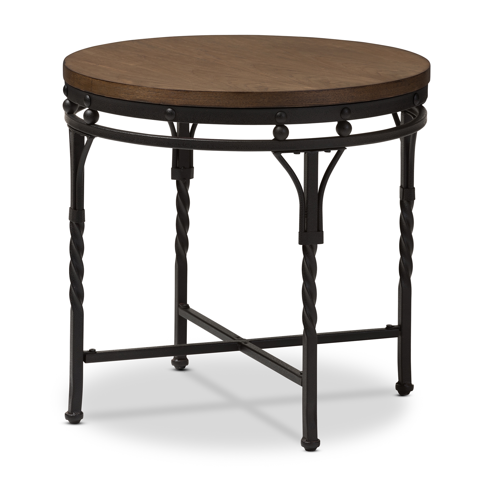 Vintage round on sale end tables